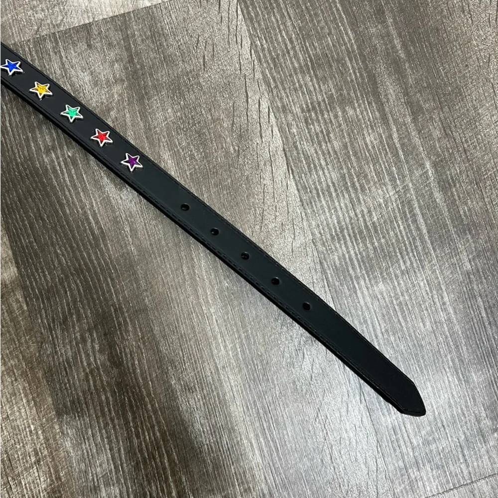 Nocona Star Embellished Leather Belt